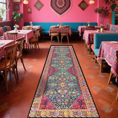 Bohemian Rug Moisture-Resistant & Mould-Proof Living Room Sofa Mat Hallway & Corridor Rug Kitchen Rug Home Decor