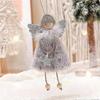 Festive Angel Doll Ornaments for Christmas Tree, Plush Hanging Decor, Multi-Color, 3 Pieces