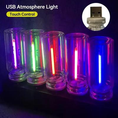 USB Touch Control LED Night Light Atmosphere Light Bulb Incandescent Lamp LED Filament Light Bulb Car Camping Home Room Decor