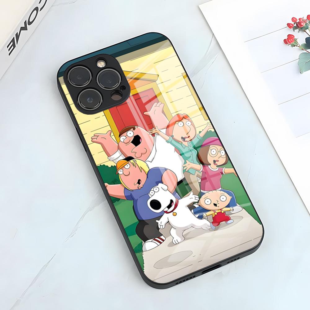 F-Familie Lustiger Kerl Handyhülle Für IPhone 17 Pro Max 15 Pro 16 14 Plus 12 13 Mini 11 Pro Stoßfeste Glasabdeckung