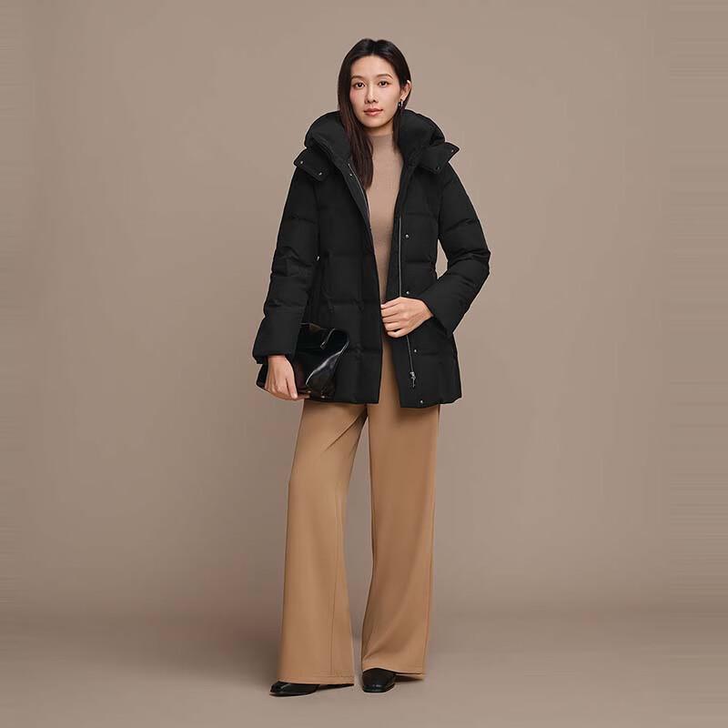 Bosideng Men's Classic Business Hooded Goose Down Jacket