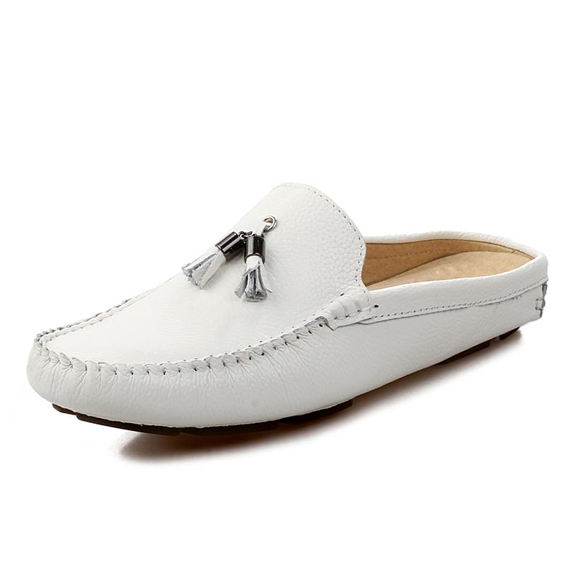 Fashion High Quality Genuine Leather Shoes  Men Loafers Shoes Spring Summer Hot Sell Moccasins Men Flats Lightweight Driving Shoes