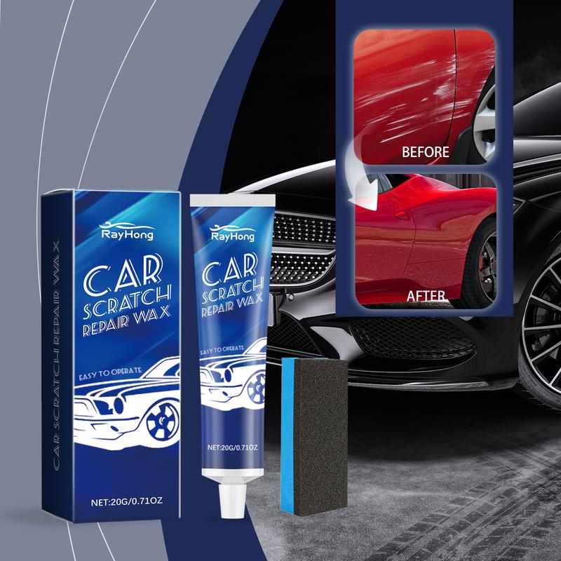 Car Scratch Remover Wax Scratch Car Polish Repair Car Wax Multi-Purpose Paint Scratch Remover Cleaning With Sponge