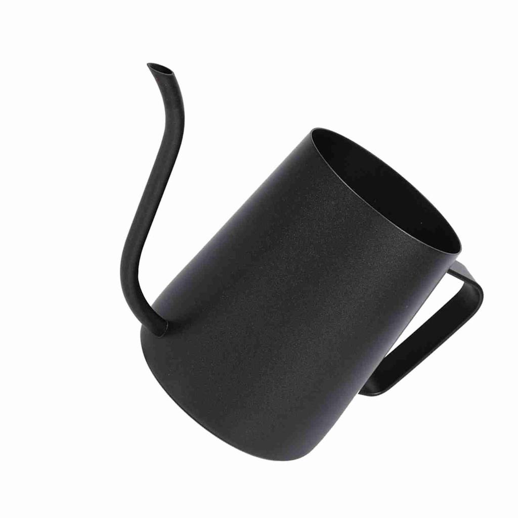 Schwarzer Edelstahl-Kaffeekessel mit Schwanenhalsauslauf (250ml)