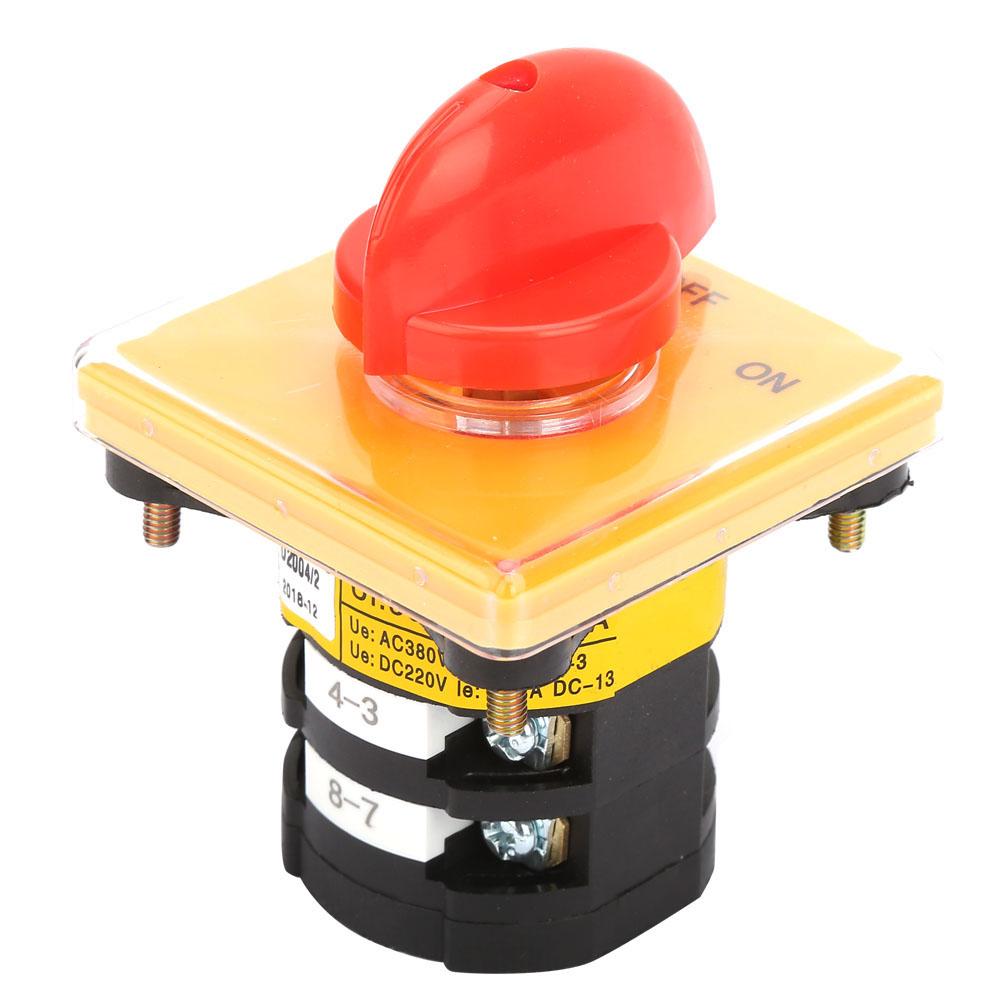 Motor Control Switch 40A Rotary Changeover Switch 380/220/110V - 3 Position  Selector For Circuit Control And Welding Machines Circuit Selector Switch