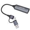 Video Capture Card 4K HD to USB C and A Low Latency USB 3.0 Sound Video Capture Card for Streaming Conference Teaching