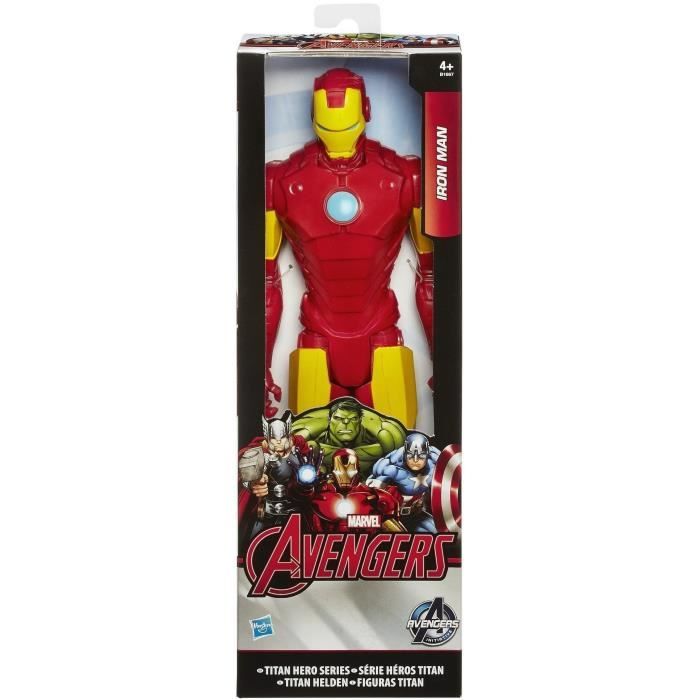Figurine Iron Man 30cm - HASBRO - Avengers - Articulée - Garçon 4 Ans Et Plus