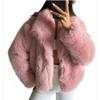 Winter Large Lapel Fur Jacket Women's Imitation Fox Fur Temperament Celebrity Style Faux Fur Jacket