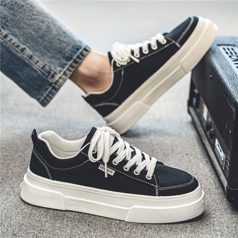 Herren Freizeitschuhe Vier Jahreszeiten Mode Leinwand Skateboarden Studenten Bequeme Sneaker Jungen Trendig Weiche Sohle Atmungsaktive Schuhe