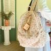 Travel Backpack for Teens and Girl Laptop Daypacks Flower Print Backpack Students School Bag Corduroy Rucksacks