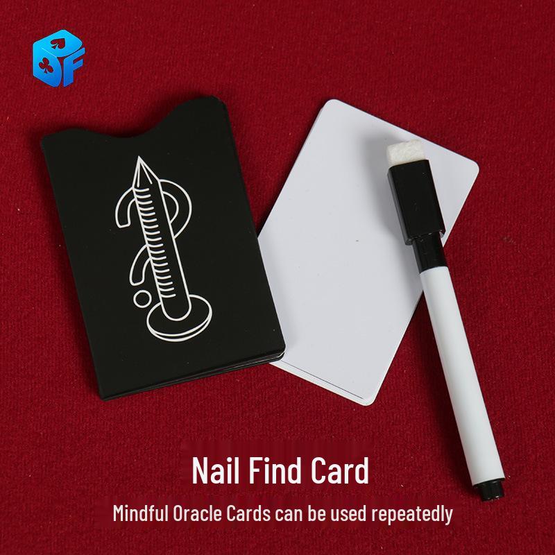 

Northern Magic Prop: Close-up Stage Magic Nail Card Prediction with Erasable Pen
