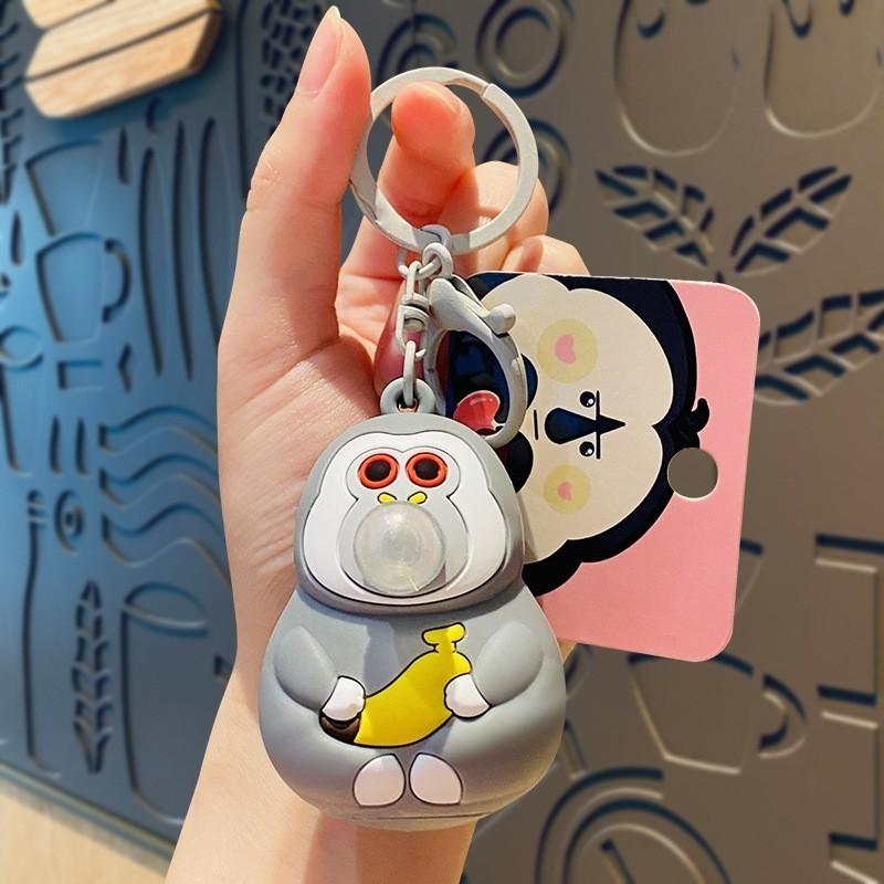 

Capybara Cute Keychain Cartoon Blowing Bubbles Decompression Bag Gift Pendant Style F