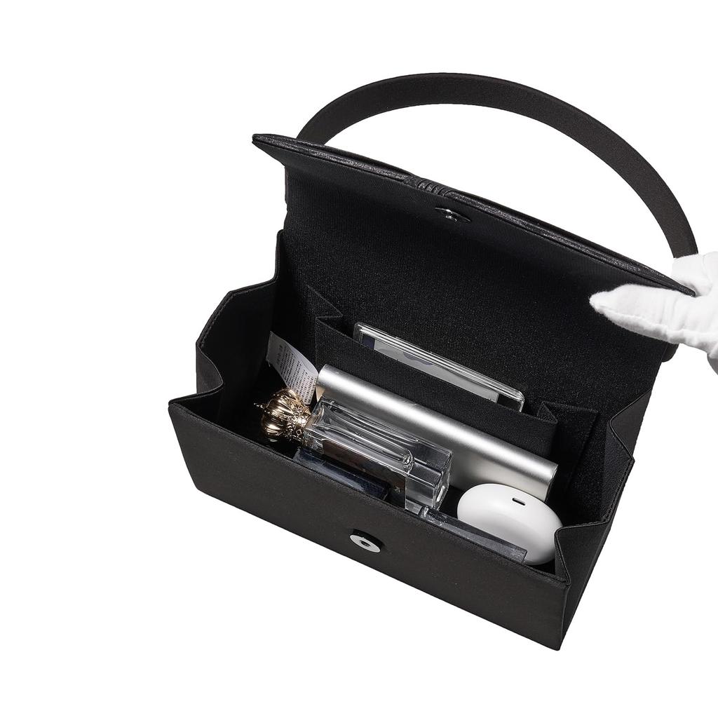 SUNSPOT Women's Black Formal Handbag, Lightweight and Elegant, Perfect for Mourning, Funerals, Graduations, Entrance Ceremonies, Weddings, School