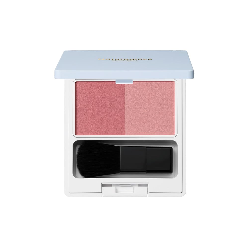 

Naturaglace Cheek Blush N 02 Classic Rose with Brush, Cheek Blush, Soap-Removing, Plant-Based Skincare Ingredients, Organic