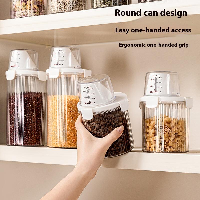 Hermetyczne pojemniki do przechowywania żywności z pokrywką Dozownik do płatków śniadaniowych Organizer do spiżarni Pojemniki na płatki śniadaniowe Pudełko do przechowywania żywności Organizer kuchenny
