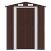 VidaXL Garden Shed Dark Brown 192x357x223 Cm Galvanized Steel 3147462