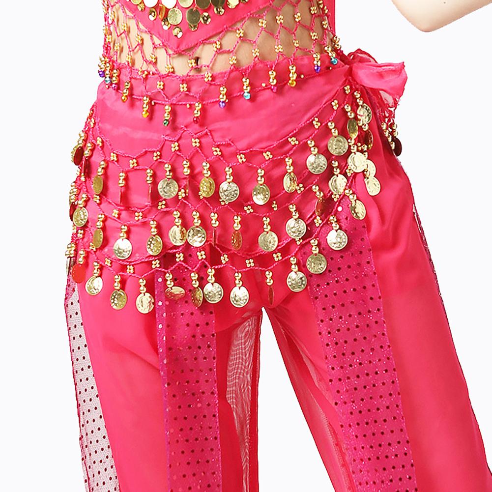 88  Children Belly Dance Waist Chain Chiffon Delicate Indian Dance Performance Waist Chain