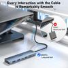 BENFEI USB C Hub HDMI Supported 100W High Speed Charging 10Gbps High Speed Transfer 2 X 2 X 2 Silicone Cable Aluminum Case Included Compatible with a