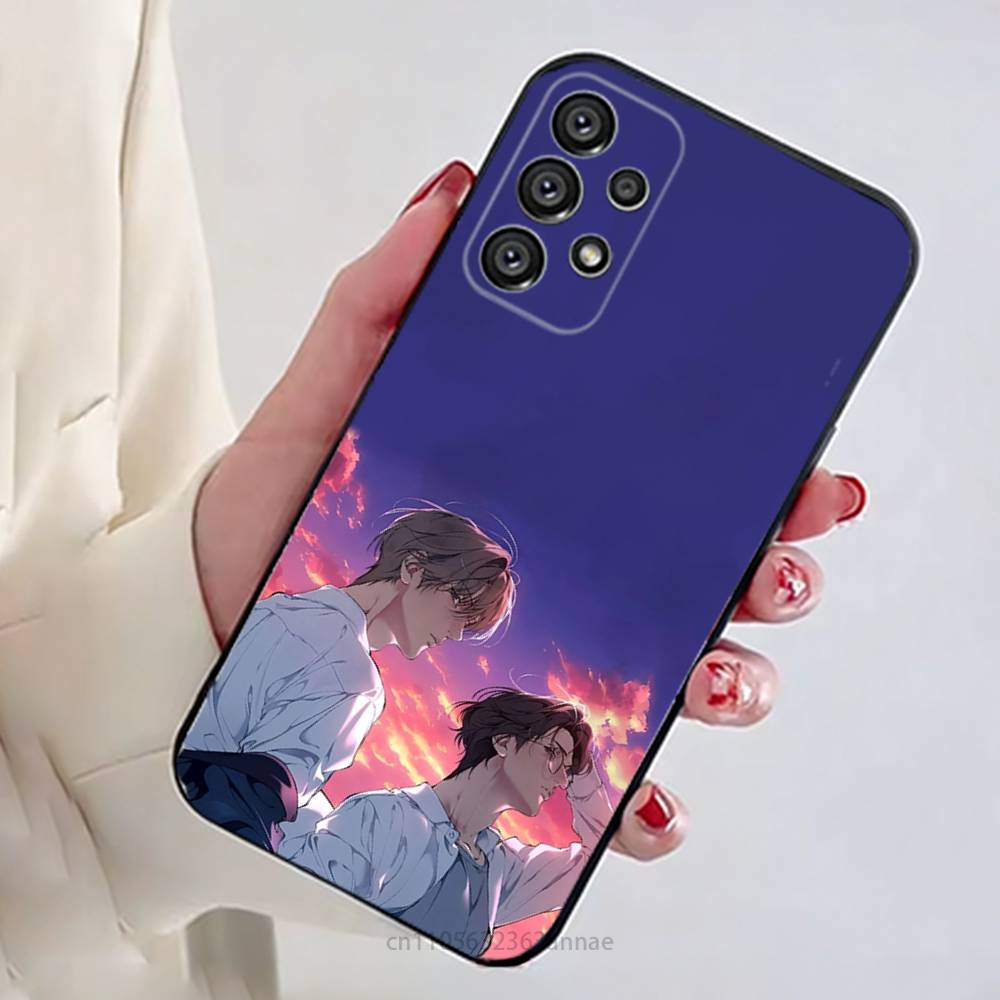 L-Lost In The C-Cloud Manga Phone Case for Samsung Galaxy A73,23,53,33,14,24,13,72,22,52,32,54,A34 Soft Cover