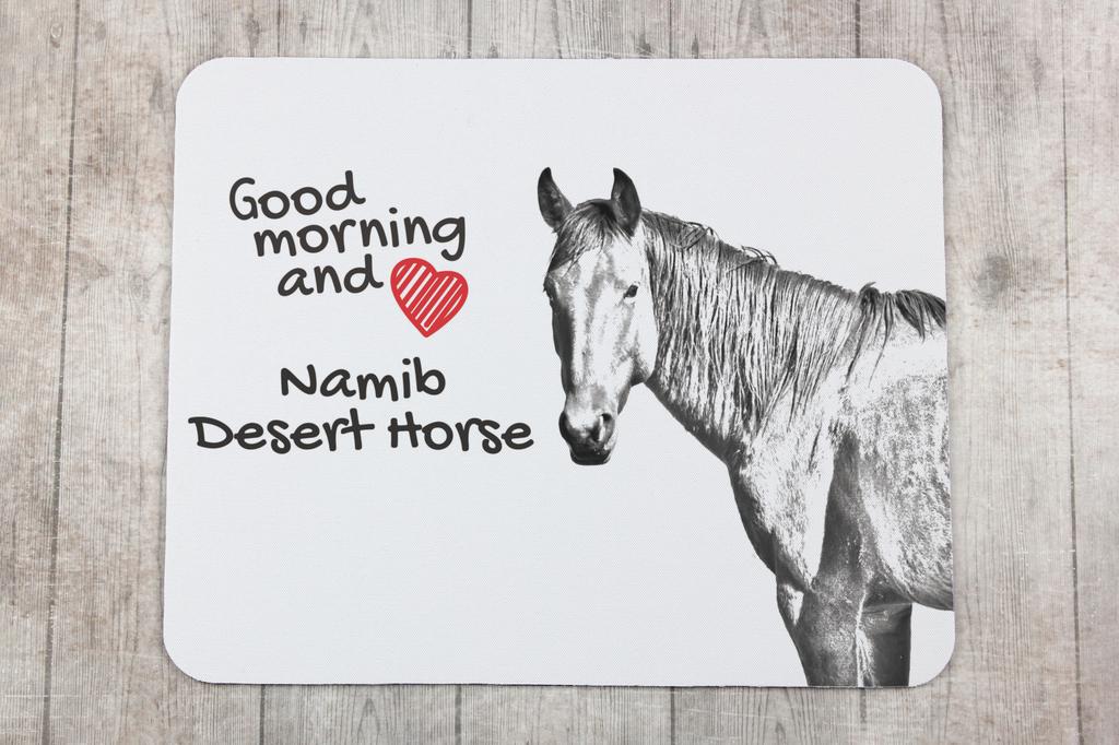 Namib Desert Horse - mouse pad with print, personalized pad with a horse, unique gadget for an office worker from the Art-Dog brand