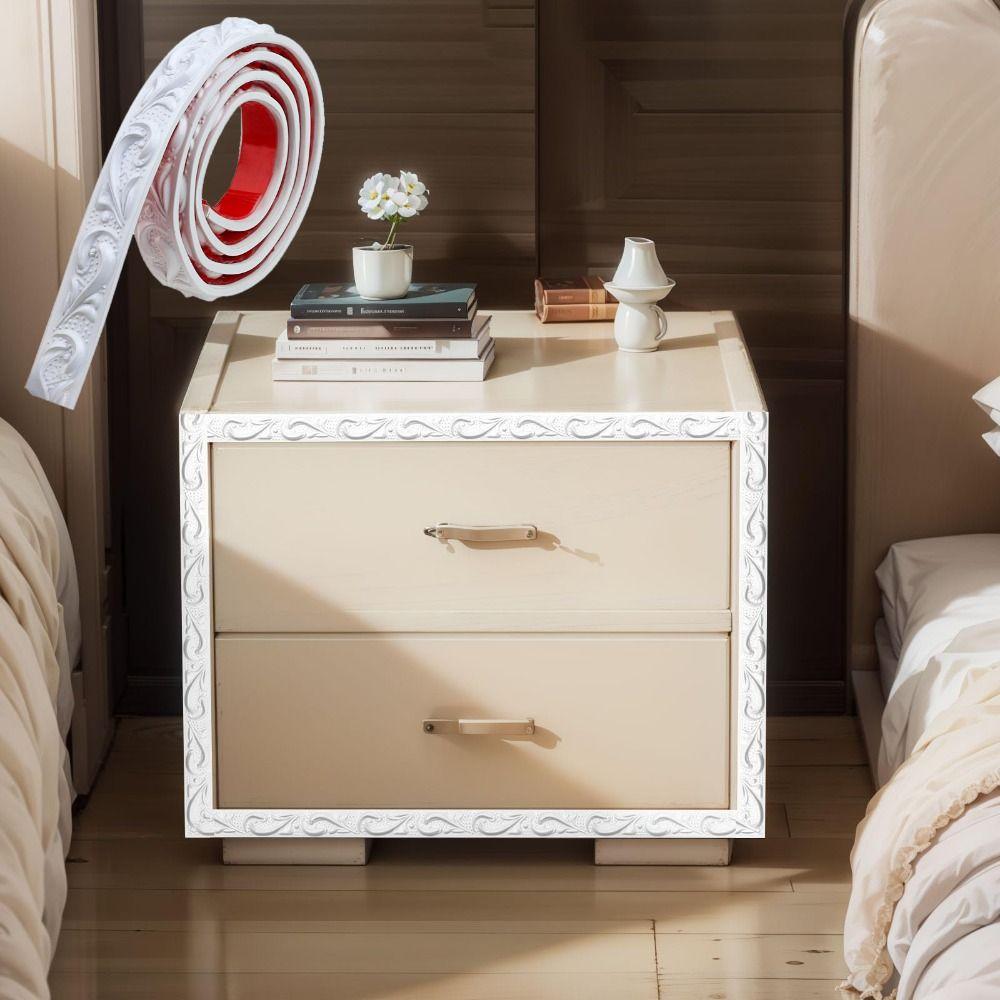 Self-Adhesive Peel and Stick Crown Molding Flexible Ceiling Molding TV Background Wall