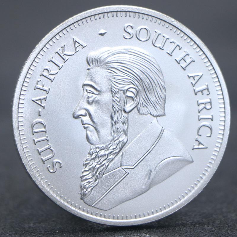 Krugerův coin, jihoafrická pamětní mince, slitina pokovená stříbrem, 2022-2026