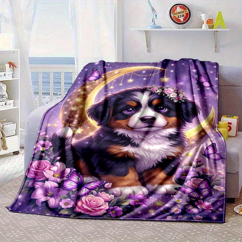 Bernese Mountain Dog Stars Blanket Flannel Blanket Throw Blanket Sofa Cover Blanket Soft Premium Blanket Picnic Blanket Tv Blanket Gifts