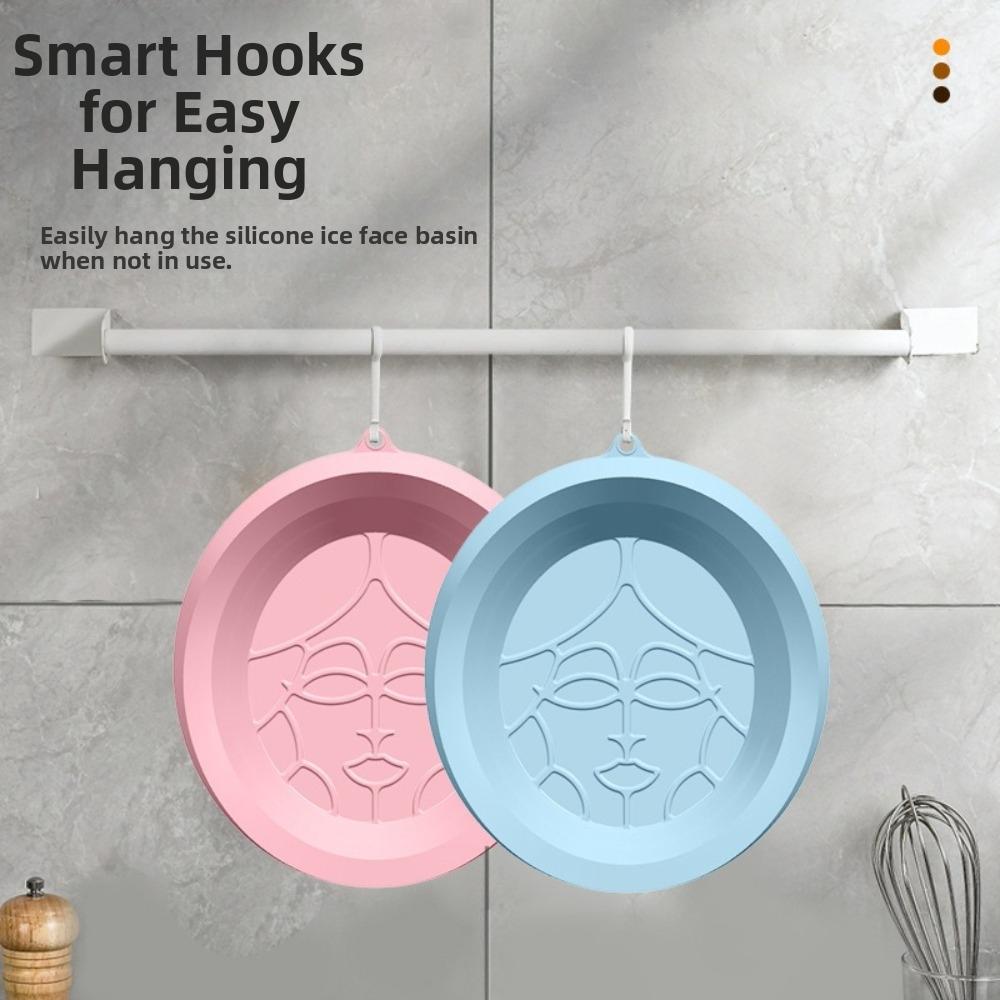 Foldable Facial Ice Bath Bowl Collapsible Design Cooling Facial Washing Basin Home Use
