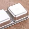 1/2Pcs Snack Box Doppel Fach Edelstahl Behälter Anti-Leck Design Spülmaschinenfest Saucen