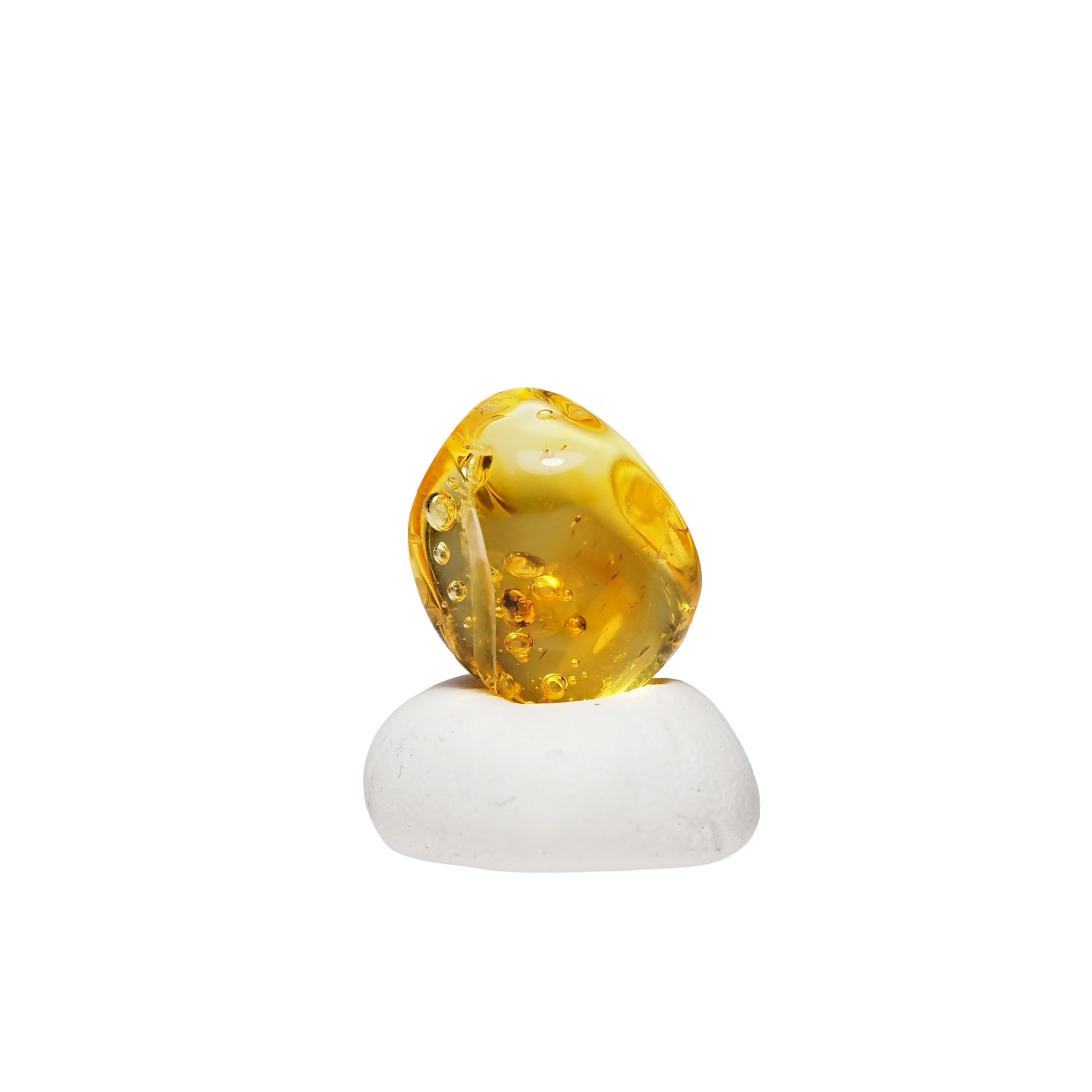 stone Natural Fossil Amber with Insect Specimen of a 11x8x6mm [N2 Natural] - (35  One kind  [Amber approx. 0.3g, Insect approx. 1mm])