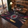 Brisbane Broncos Personalisierter Kristall-Samt-Teppich, Benutzerdefinierter Name Text Weicher Anti-Rutsch-Teppich für Wohnzimmer Schlafzimmer
