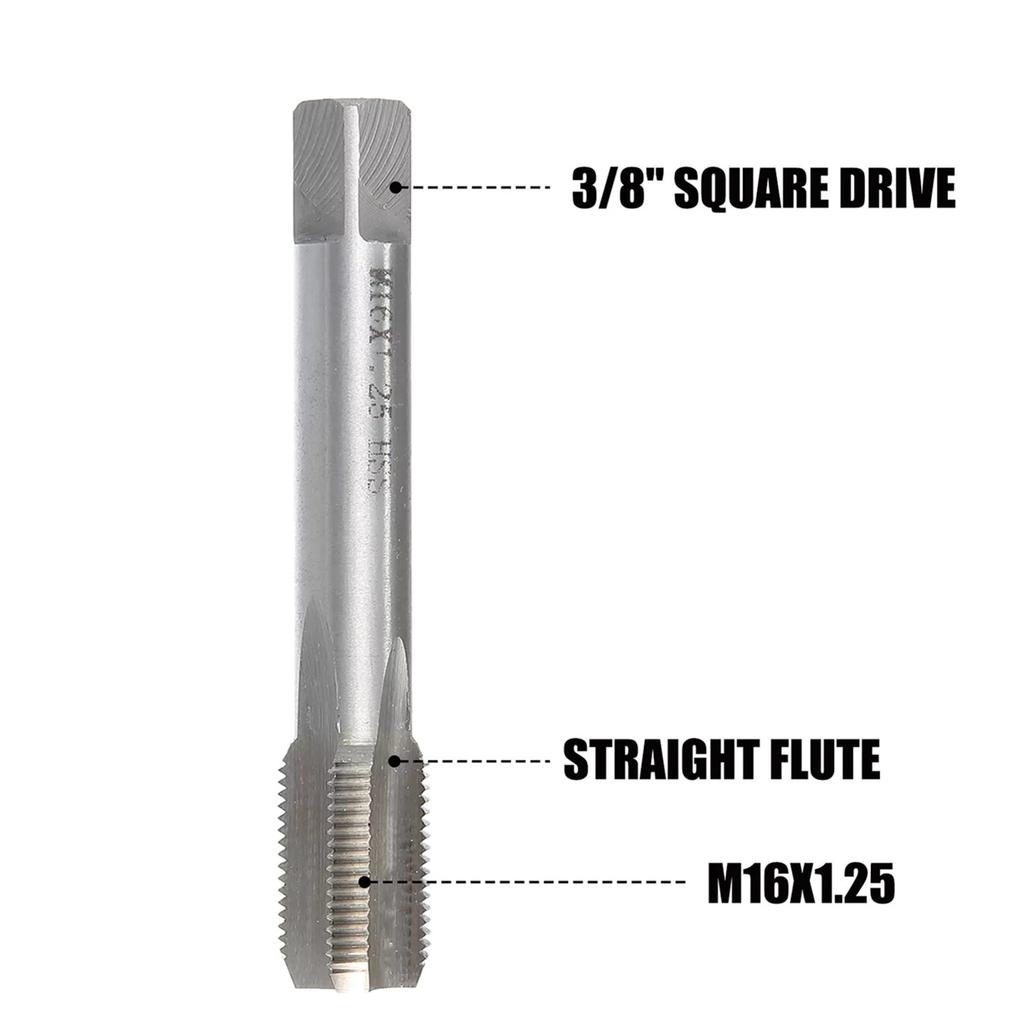 10PCS M14x1.25 Spark Plug Thread Repair Kit Stainless Steel Insert Tap Tool Set for Car Engine Generator Fix Damaged Threads