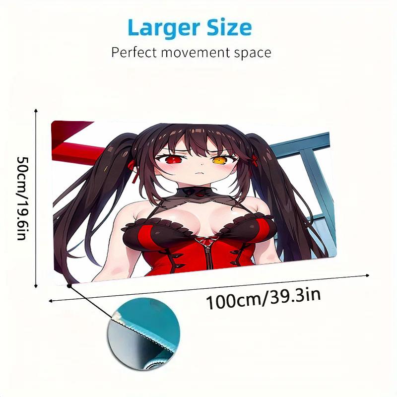 Black Fantasy Large Size Mouse Pad Large Gaming Table Cushion Nonslip Laptop Tablet Big Mousepad Xxl Mat Mini Pc Playmat With Lock Edge