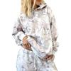 Women's Winter Hooded Long Sleeve Two-Piece Set – European and American Fashion Trend Printed Casual Outfit