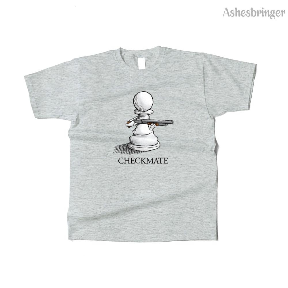 

Mens Cotton Checkmate Graphic Chess Funny T Shirt Street Casual Style Tee for Men and Women 4XL