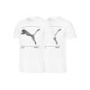 Puma Nu-Tility Large Logo Printed Sports Short Sleeve T-Shirt Men Tops White 845997-02