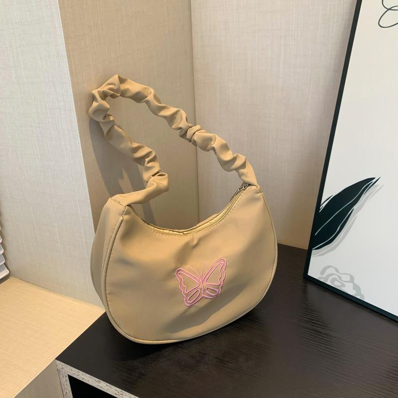 Летняя индивидуальная красивая повседневная модная сумка с бантом под мышкой и полумесяцем, новый стиль