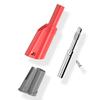 Cleqol Cleqee Red Black 4mm Stackable Banana Fully 4mm Banana Solderless Screwless Fixing DIY Connectors 10-Pack & Plugs, 1000V, Insulated, Jacks,