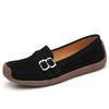 Large Size Multi-color Loafers Buckle Casual Shoes Breathable Light Mouth Women's Shoes Belt Buckle Light Soft Sole Lazy Shoes