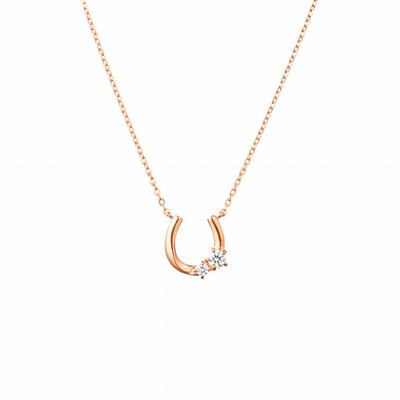 Canal Silver and Pink Gold Necklace 151914121008 4℃