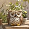 Resin Feathered Friend Planter Cute Flower Pot Decorative