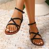 New Round-toe Women's Shoes - Flat-bottom Beach Flip-flops