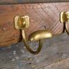 GALLUP Classic Wall-Mounted Coat Hook, Brass, Antique Style, with Screws, 7505-27 (Gold)