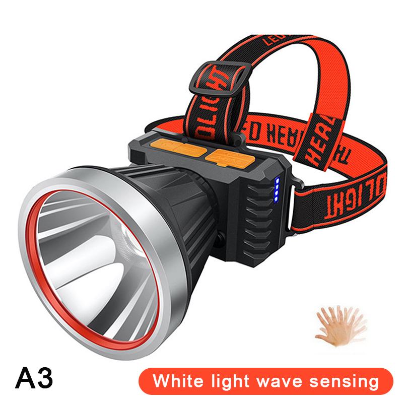 Smart Induction White Light Led Headlight Usb Charging Sensor Led Headlamp Outdoor Multi-Function Head Torch Lantern Lamps