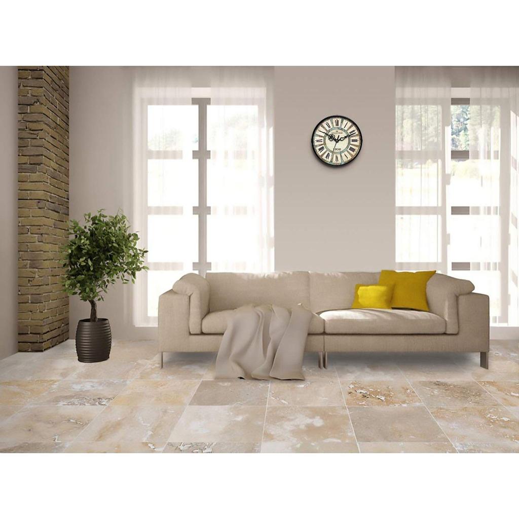 12-inch Plastic Designer Sweep Silent (No Tic-Tic Sound) Quartz Movement Round Wall Clock for Home, Wall Clock for Living Room, (30 Cm X 30 Cm X 6 Cm)