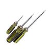 Dual-Use Magnetic Telescopic Crystal Handle Screwdriver (Cross & Flathead)