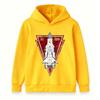 Kids Boys Girls Pullover Hoodie, Vintage Soviet Buran Space Shuttle Print Casual Hooded Sweatshirt for Space Fans, Comfortable Long Sleeve Tops for Da