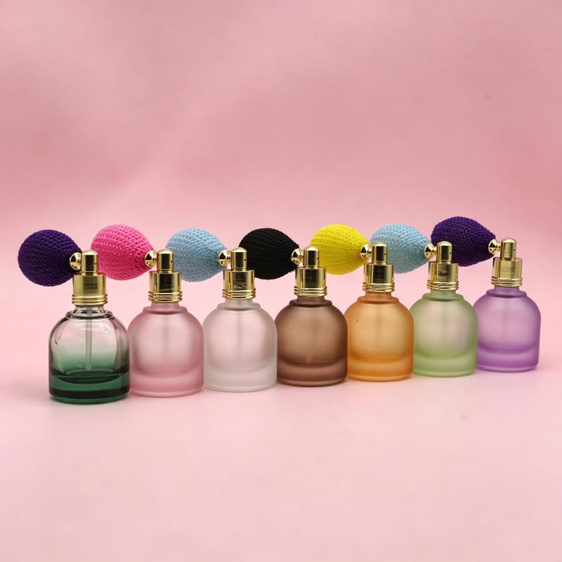 Mini bunte Airbag-Parfümflasche, tragbar, nachfüllbar, auslaufsicherer Duftsprüher, ideal für Party-Make-up-Auffrischung