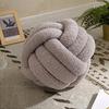 Knotted Ball Throw Pillow Ultra Soft Companionship Decorative Hand-woven Knotted Ball Plush Toy Velvet PP Cotton Sofa Cushion