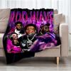 Rod Wave Theme Printed Blanket - Perfect for Couch, Bed, Travel & Outdoor Use | Machine Washable, Cozy & Durable.